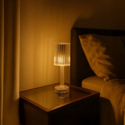 Wiederaufladbare Touch-Tischlampe SIMPLE LED/1W/5V 2400 mAh 3000-6000K klar