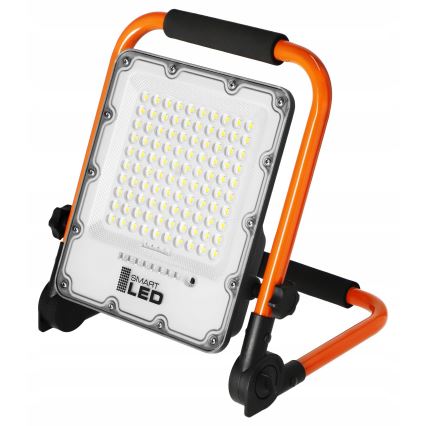 Wiederaufladbarer LED-Reflektor mit Stativ LED/50W/3,2V 4500K 5000 mAh IP65 orange
