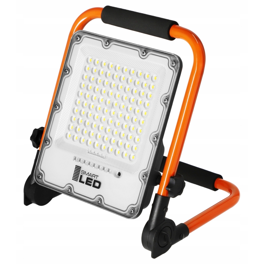 Wiederaufladbarer LED-Reflektor mit Stativ LED/50W/3,2V 4500K 5000 mAh IP65 orange