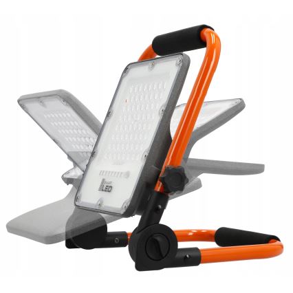 Wiederaufladbarer LED-Scheinwerfer mit Stativ LED/100W/3,2V 5000K 5000 mAh IP65 orange