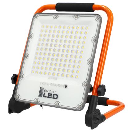 Wiederaufladbarer LED-Scheinwerfer mit Stativ LED/100W/3,2V 5000K 5000 mAh IP65 orange