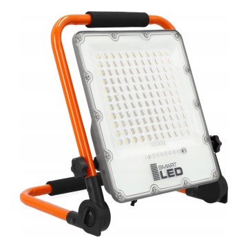 Wiederaufladbarer LED-Strahler mit Stativ LED/100W/3,2V 5000K 5000 mAh IP65 orange