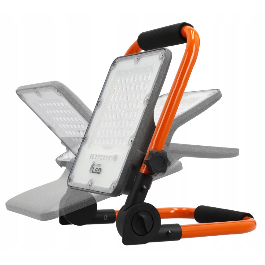Wiederaufladbarer LED-Strahler mit Stativ LED/50W/3,2V 4500K 10000 mAh IP65 orange