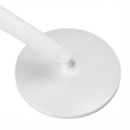 LED Wiederaufladbarer Standventilator mit LED-Beleuchtung LED/4,8W/5V USB 7200 mAh weiß + Fernbedienung
