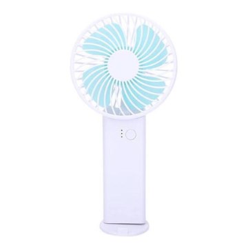 Wiederaufladbarer Taschenventilator 4 W/5 V, 1200 mAh, weiß/blau