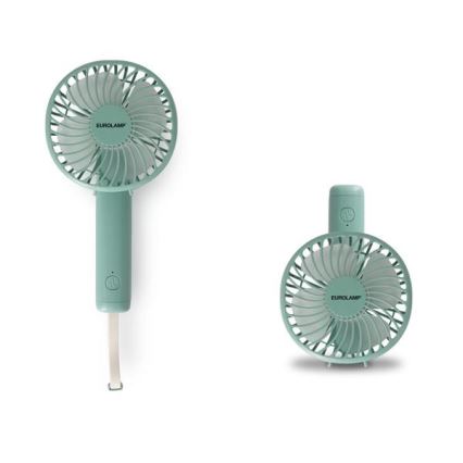 Wiederaufladbarer Taschenventilator 5W/5V 1200 mAh türkis