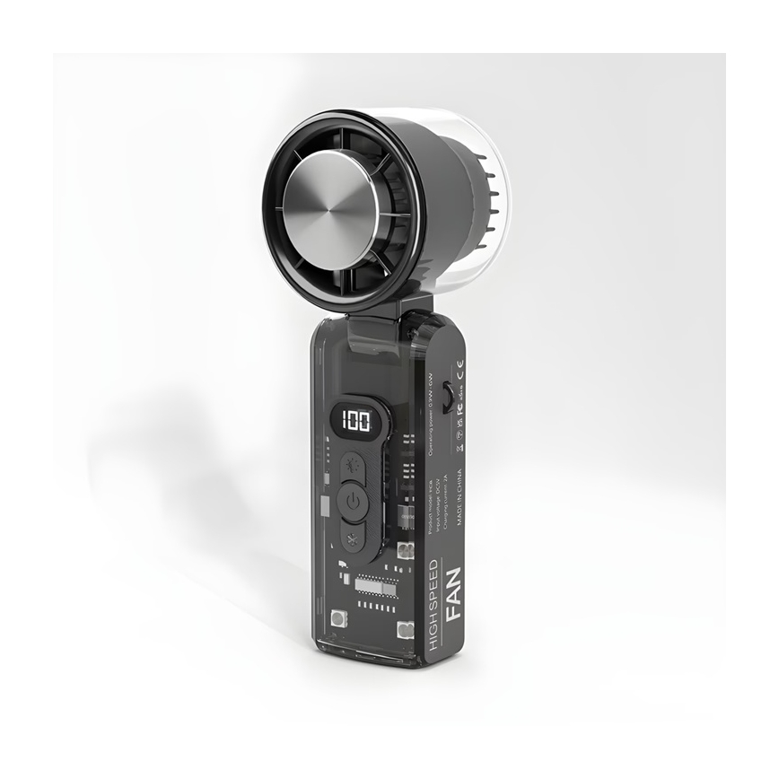 Wiederaufladbarer Taschenventilator 6 W / 5 V, 2000 mAh