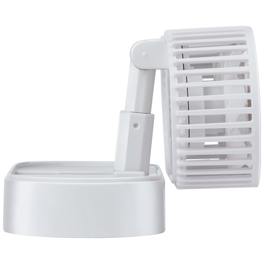 Wiederaufladbarer Tischventilator 3,7 V, 1200 mAh, weiß