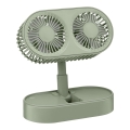 Wiederaufladbarer Tischventilator 3,7V 1200 mAh grün