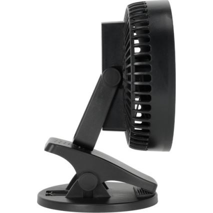 Wiederaufladbarer Tischventilator mit Clip VIENTO 6W/5V 2000 mAh schwarz
