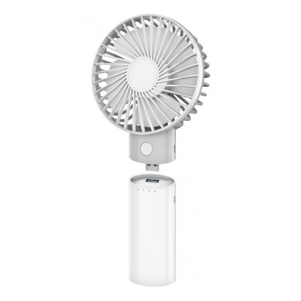 Wiederaufladbarer Ventilator mit 4000-mAh-Powerbank (3,7 V), USB-C