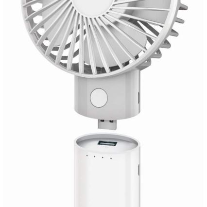 Wiederaufladbarer Ventilator mit 4000-mAh-Powerbank (3,7 V), USB-C