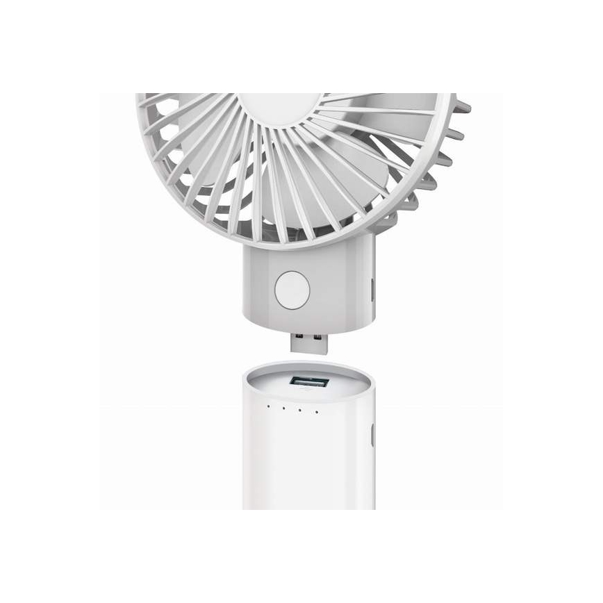 Wiederaufladbarer Ventilator mit 4000-mAh-Powerbank (3,7 V), USB-C