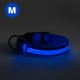 Wiederaufladbares LED-Hundehalsband 40-48 cm 1xCR2032/5V/40 mAh blau