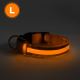 Wiederaufladbares LED-Hundehalsband 45-52 cm 1xCR2032/5V/40 mAh orange