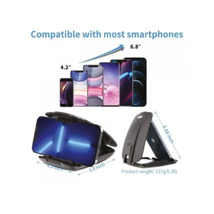 Winner Group - Auto-Handyhalterung mit Saugnapf schwarz