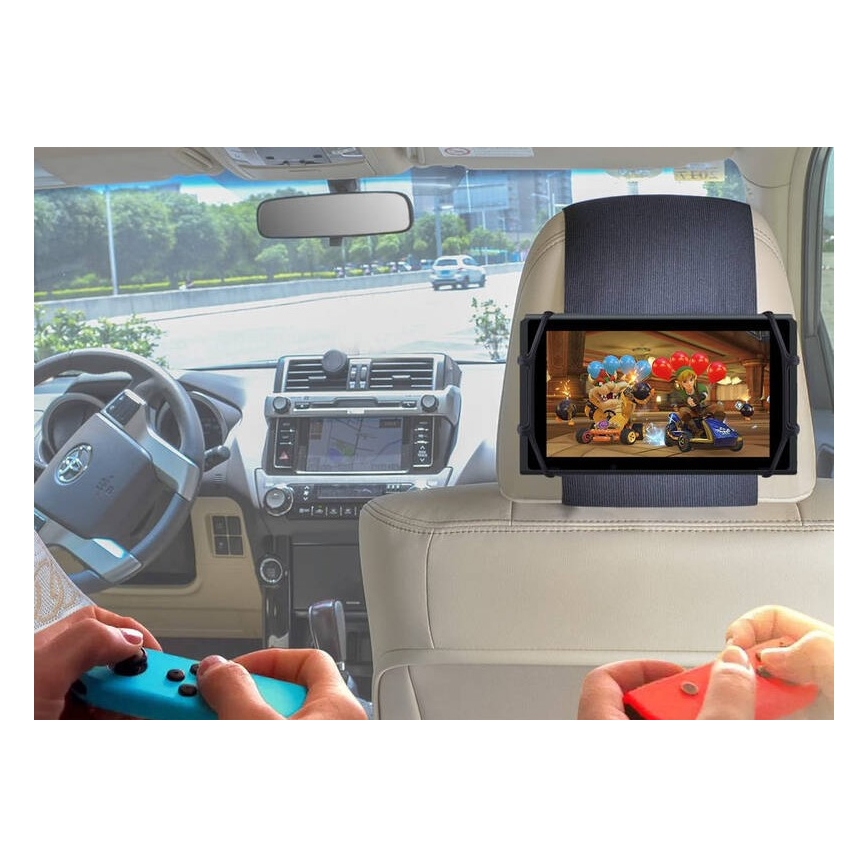 Winner Group - Auto-Tablet-Halterung mit Klettverschluss schwarz