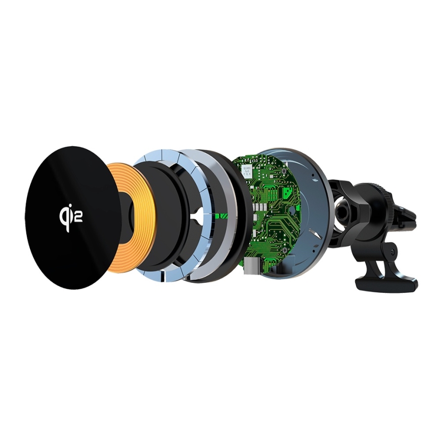 Winner Group - Kabelloses Ladegerät und Halterung für Auto 15W Qi2 MagSafe