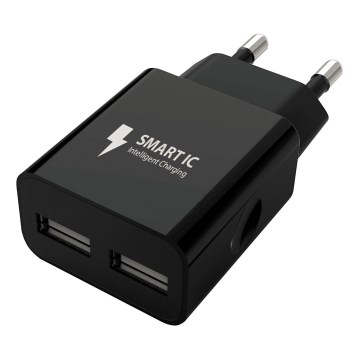 Winner Group - Ladeadapter 2xUSB-A 12W schwarz