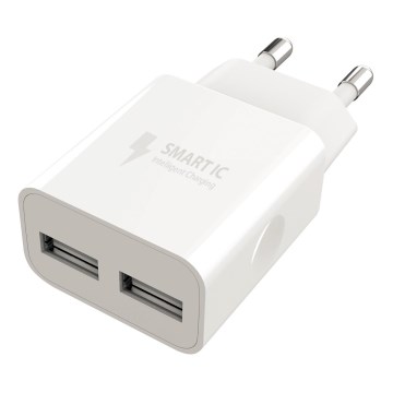Winner Group - Ladeadapter 2xUSB-A 12W weiß