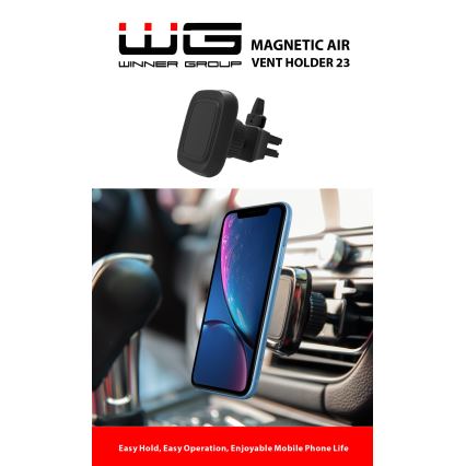 Winner Group - Magnetische Auto-Handyhalterung schwarz