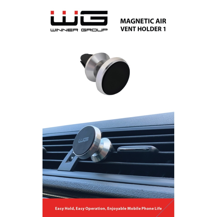 Winner Group - Magnetische Handyhalterung fürs Auto, Silber
