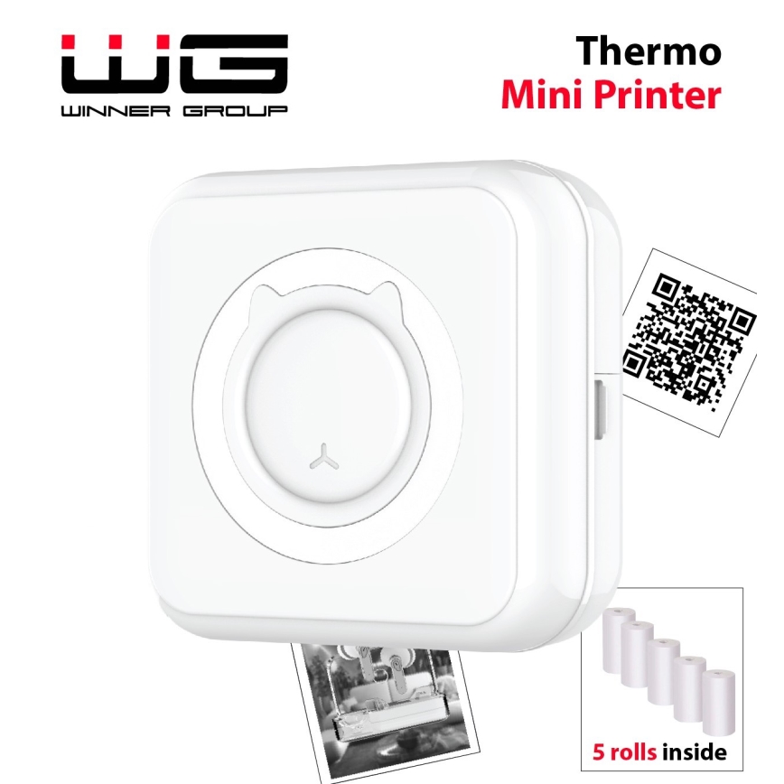 Winner Group - Mini-Thermodrucker 800 mAh weiß