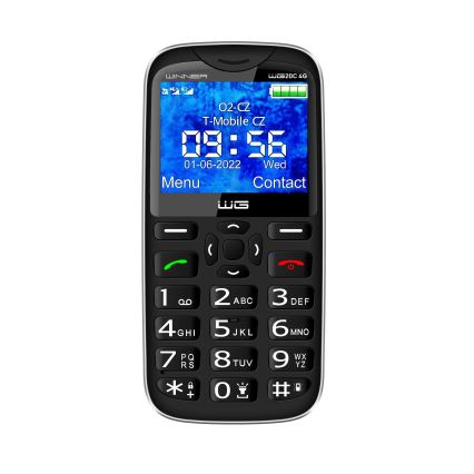 Winner Group - Mobiltelefon für Senioren, 1600 mAh, schwarz