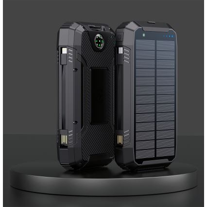 Winner Group - Powerbank mit kabelloser Aufladung und Solarpanel 20000 mAh 20W PD