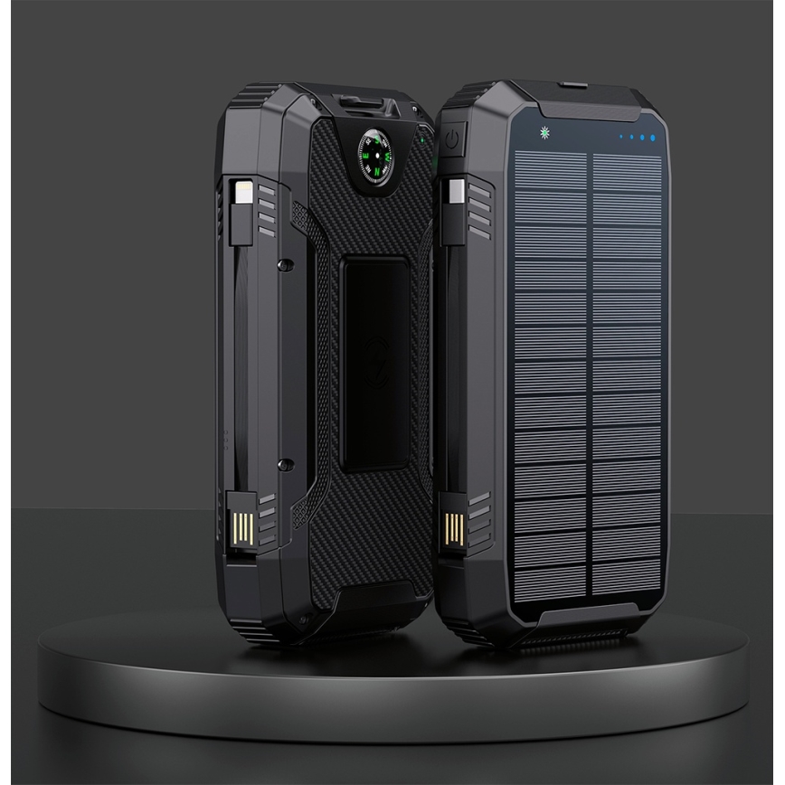 Winner Group - Powerbank mit kabelloser Aufladung und Solarpanel 20000 mAh 20W PD