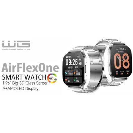 Winner Group - Smartwatch AirFlexOne 300 mAh IP68 silber