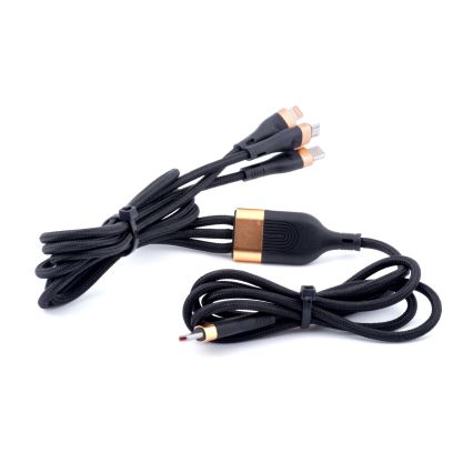 Winner Group - USB-Kabel 3in1 USB-C / Lightning, USB-C und Micro USB 100W 1,5m schwarz