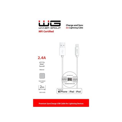 Winner Group - USB-Kabel MFI Lightning / USB-A 2m weiß