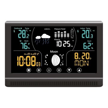 Winner Group - Wetterstation mit LCD-Farbdisplay und Wecker 5xAAA