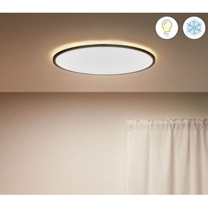 WiZ - Dimmbare LED-Deckenleuchte SUPERSLIM LED/32W/230V 2700-6500K WLAN schwarz