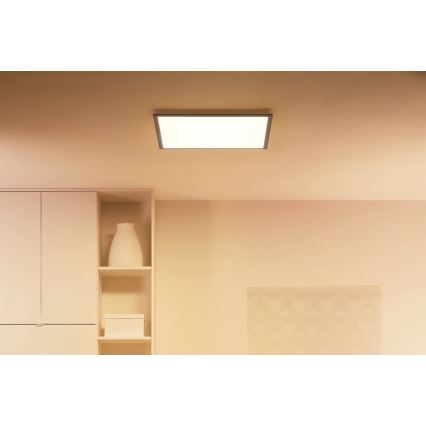 WiZ - Dimmbare LED-Deckenleuchte SUPERSLIM LED/36W/230V 2700-6500K WLAN schwarz