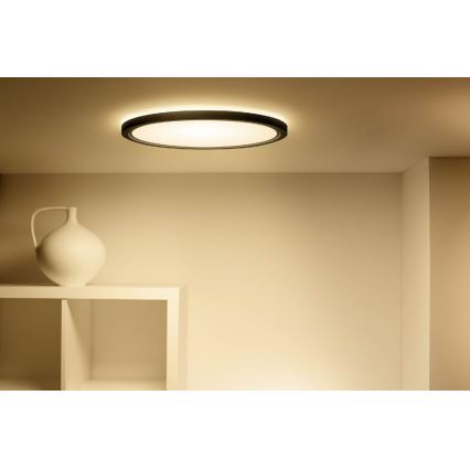 WiZ - Dimmbare LED-RGB-Deckenleuchte SUPERSLIM LED/32W/230V 2700-6500K Wi-Fi schwarz