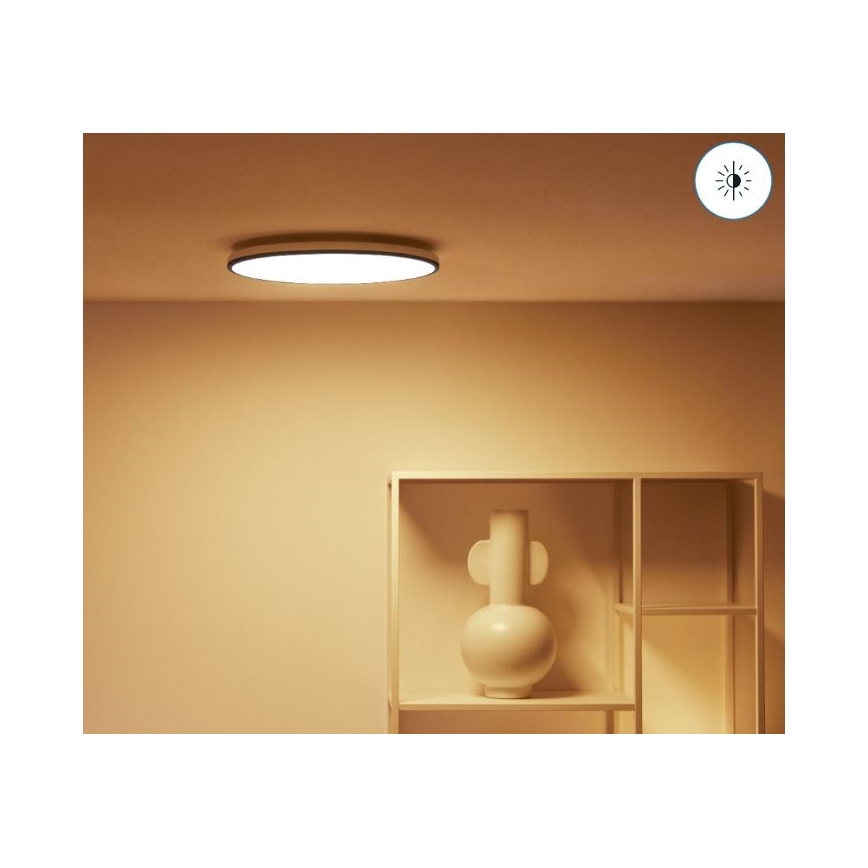 WiZ - Dimmbare LED-RGBW-Deckenleuchte RUNE LED/21W/230V 2700-6500K WLAN schwarz