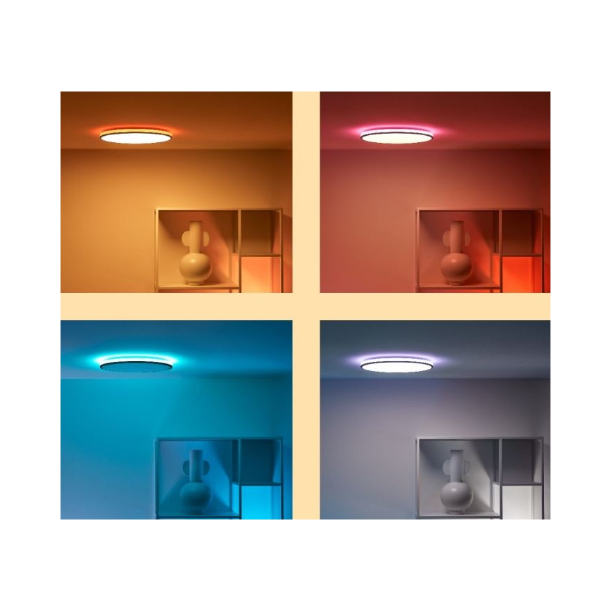 WiZ - Dimmbare LED-RGBW-Deckenleuchte RUNE LED/21W/230V 2700-6500K WLAN schwarz