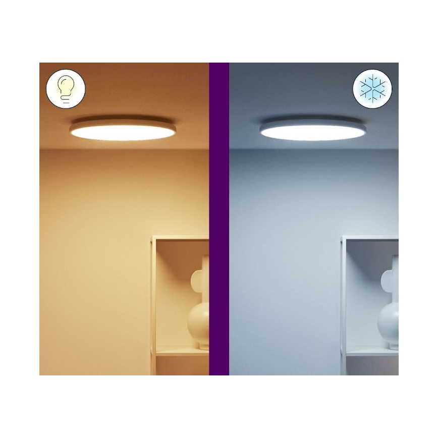 WiZ - Dimmbare LED-RGBW-Deckenleuchte RUNE LED/21W/230V 2700-6500K WLAN weiß