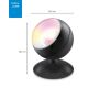 WiZ – Dimmbare LED-RGBW-Tischlampe QUEST LED/13W/230V 2200-6500K Wi-Fi schwarz