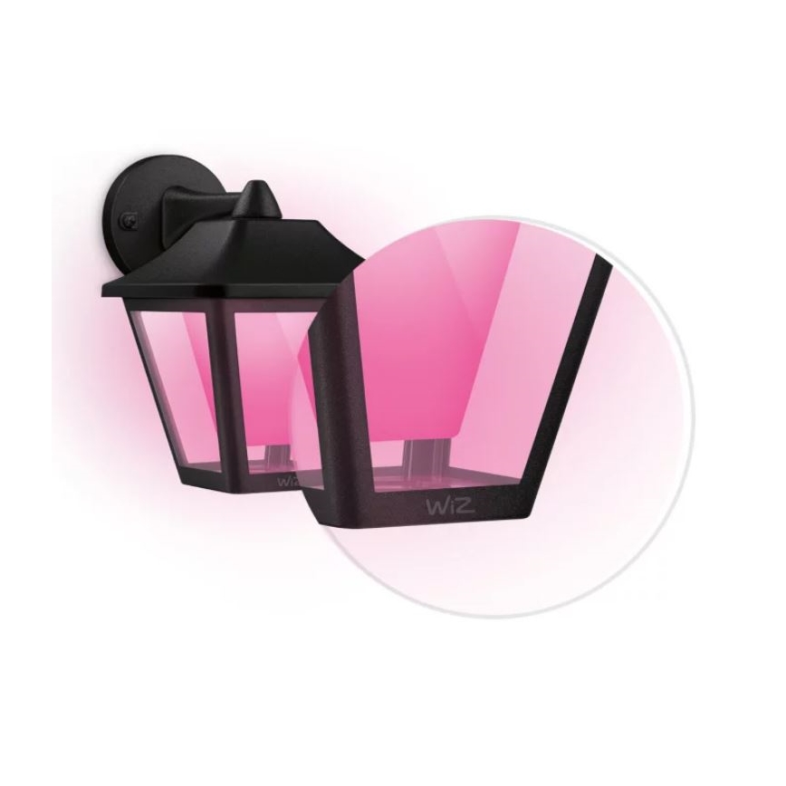 WiZ - Dimmbare LED-RGBW-Wandleuchte für den Außenbereich LED/9,5W/230V 2700-5000K IP44 Wi-Fi