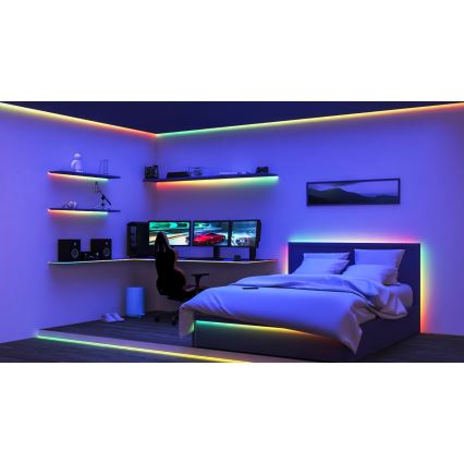 WiZ - Dimmbarer LED-RGBIC-Streifen 10m LED/21W/230V 2700-6500K Wi-Fi