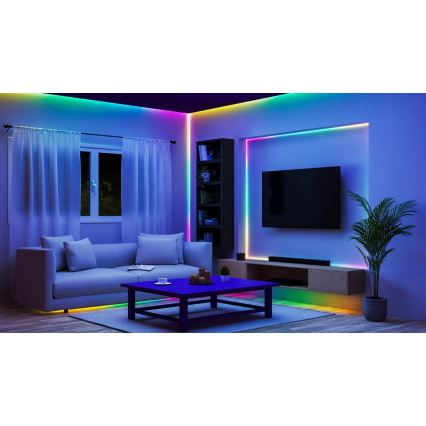 WiZ - Dimmbarer LED-RGBIC-Streifen 10m LED/21W/230V 2700-6500K Wi-Fi