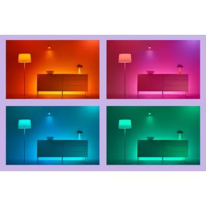 WiZ - dimmbarer LED RGBIC-Streifen 4m LED/10,2W/5V 2700-6500K Wi-Fi