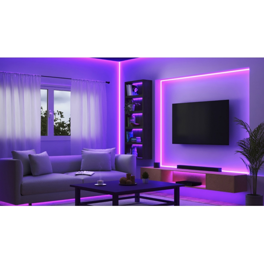 WiZ - dimmbarer RGB-LED-Streifen 10m LED/12W/230V Wi-Fi