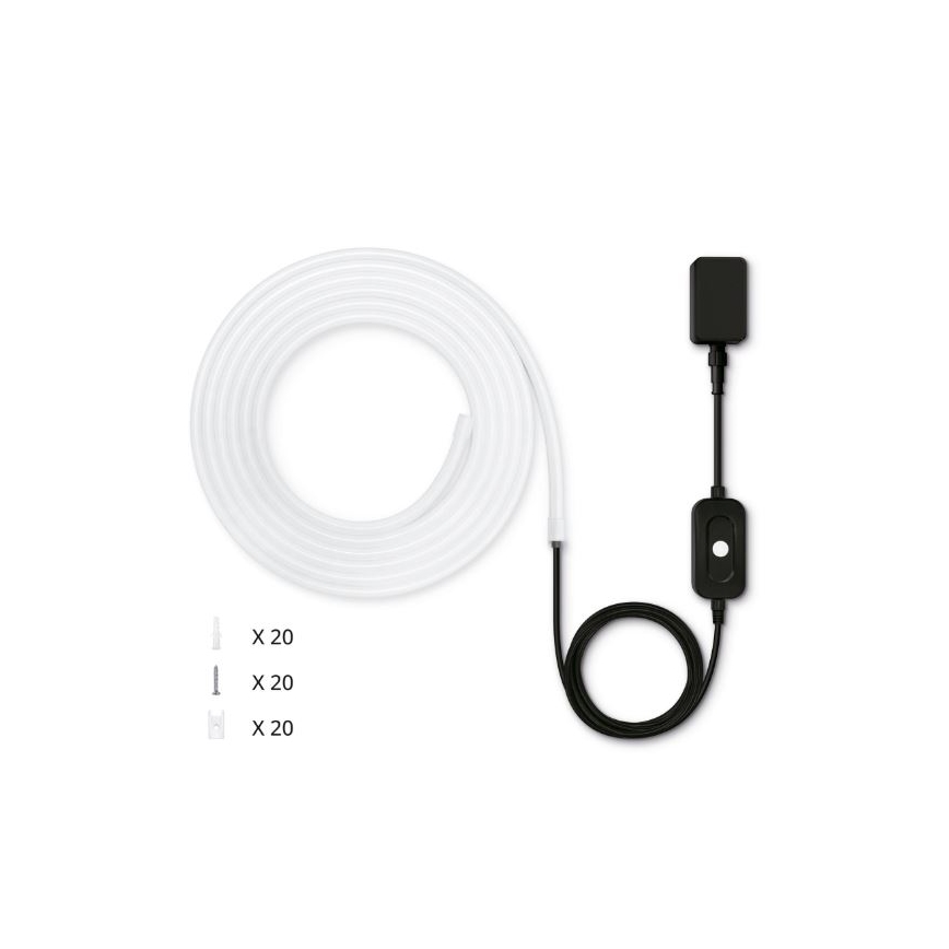 WiZ - Dimmbarer LED-RGBW-Streifen für den Außenbereich 5m LED/24W/230V 2700-5000K Wi-Fi IP65