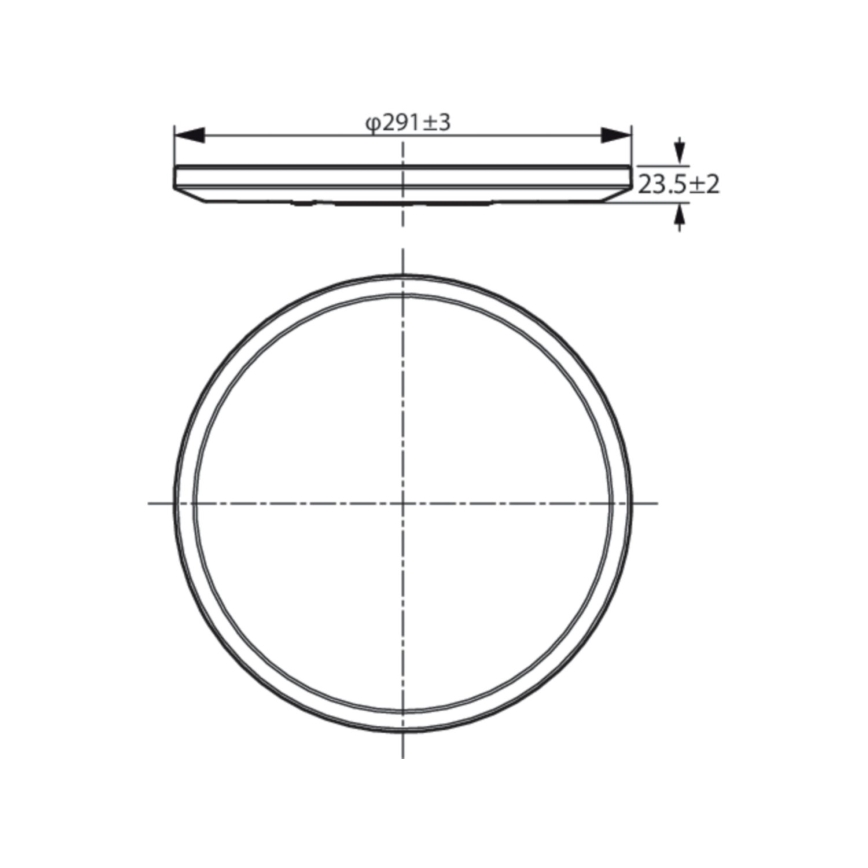 WiZ - LED Dimmbare Deckenleuchte SUPERSLIM LED/16W/230V 2700-6500K Wi-Fi schwarz