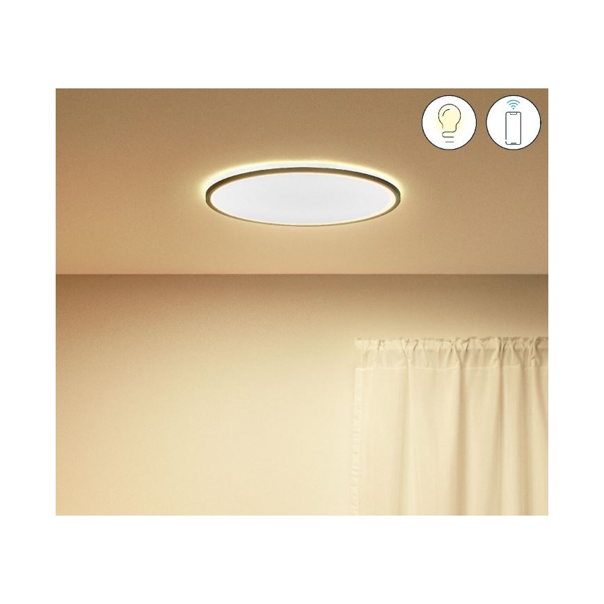 WiZ - LED dimmbare Deckenleuchte SUPERSLIM LED/22W/230V 2700-6500K Wi-Fi schwarz