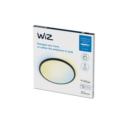 WiZ - LED dimmbare Deckenleuchte SUPERSLIM LED/22W/230V 2700-6500K Wi-Fi schwarz